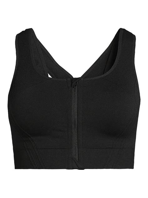 Avia Women S Medium Support Zip Front Sports Bra Sizes S 3xl