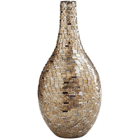 Silver Gold Mosaic Vase Pier Imports Mosaic Vase