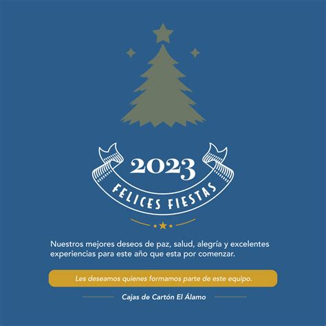 Felices Fiestas 2023 El Alamo Cajas De Cartón