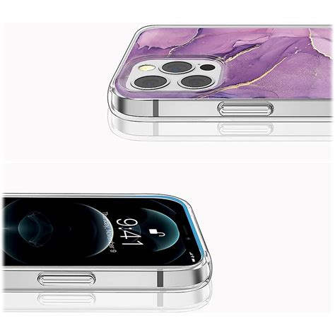 Saharacase Marble Series Case For Apple Iphone 14 Pro Purple Marble