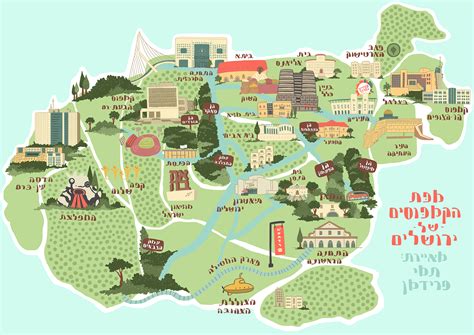 Map Illustration - Jerusalem on Behance