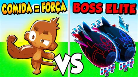 Macaco Que Ganha For A Ao Comer Vs Novo Boss Elite No Bloons Td