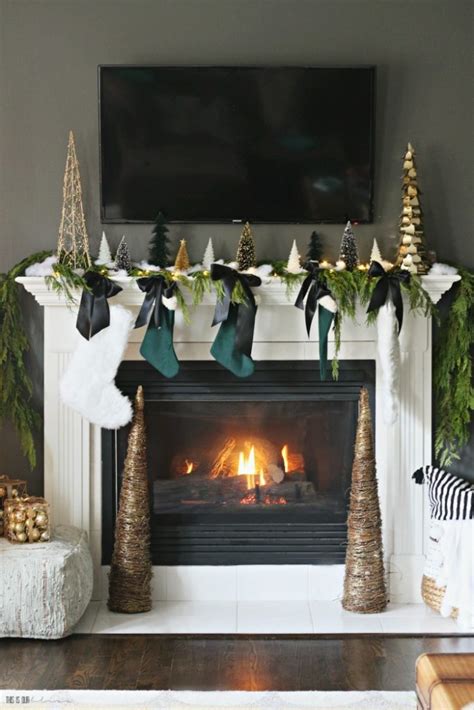 How To Decorate A Simple And Elegant Christmas Mantel This Is Our Bliss