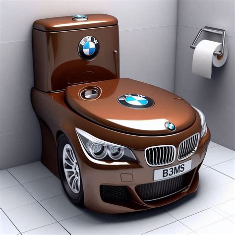 Upgrade Your Bathroom Décor With A Unique Luxury BMW Car-shaped Toilet - IDea Design