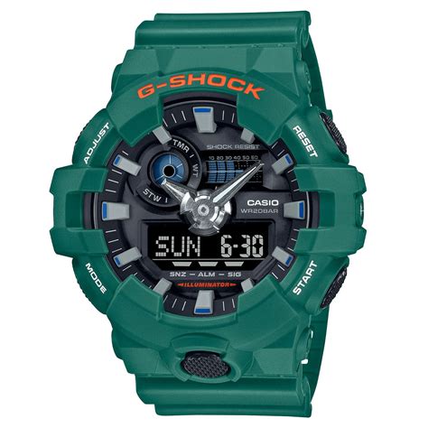 Reloj G Shock Verde Con Negro GA 700SC 3A SKU G SK 97 Mostperu