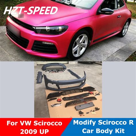 Scirocco parachoques delantero y trasero para coche Kit de carrocería