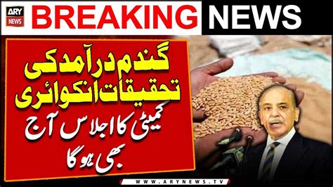 Meeting Of Inquiry Committee To Probe Wheat Import Will Be Held Today