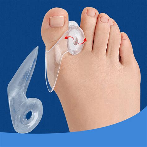 Pair Silicone Gel Thumb Corrector Bunion Foot Toe Hallux Valgus