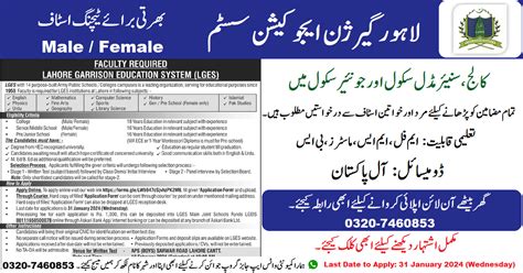 Lahore Garrison Education System Competitive Aspirants All Pakistan