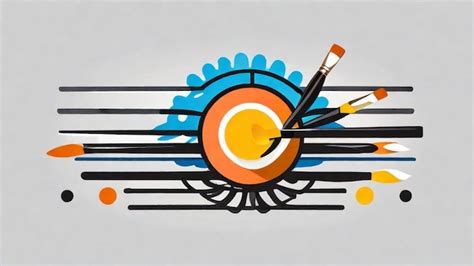 Premium AI Image | Artistic Expression through Paintbrushes