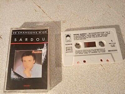 Vintage K Cassette Audio Tape Michel Sardou Chansons D Or Ebay