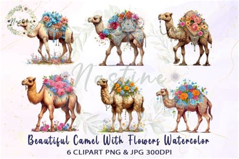 Camel Watercolor Clipart Graphic By Nastine · Creative Fabrica