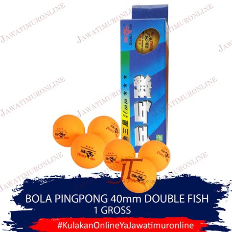 Bola Tennis Meja – Bola PingPong 40mm Double Fish Kuning – Bola Ping ...