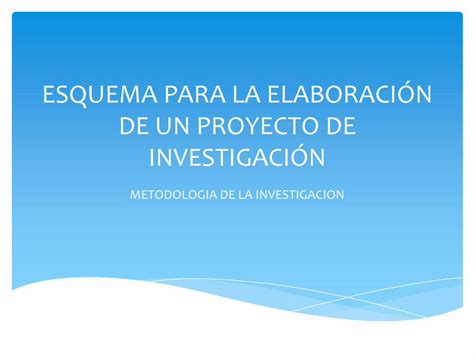 Pdf Esquema Para La Elaboración De Un Proyecto De Dokumen Tips