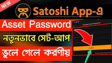 Satoshi App Asset Password Set Satoshi App Asset Password Reset
