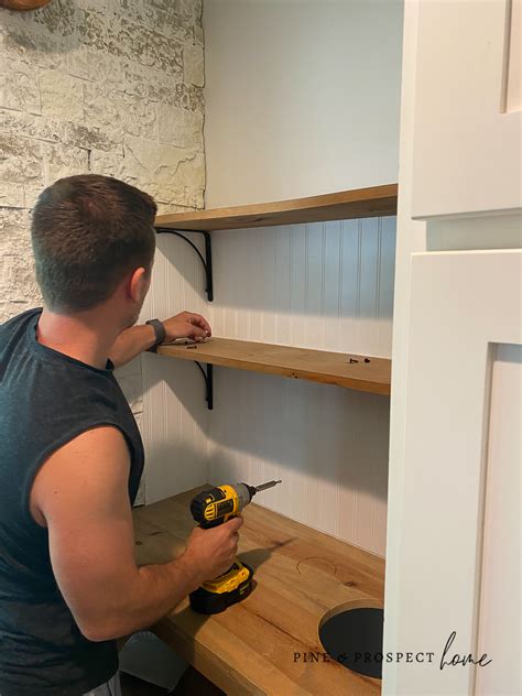 Cottage Style Pantry Makeover With Open Shelves Pine And Prospect Home