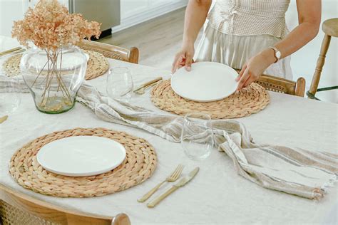 how to clean woven placemats
