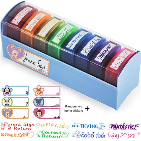 Snapklik Toplusesse Pcs Teacher Stamps For Classroom Self