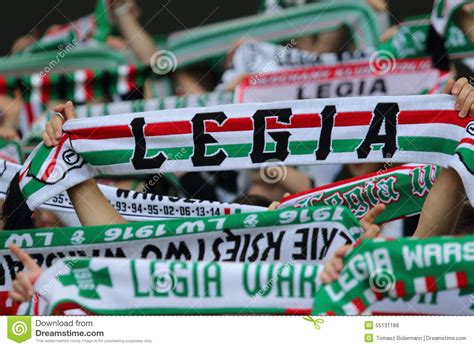 Legia Warsaw Fans Editorial Stock Photo Image Of Hooligan 55131188