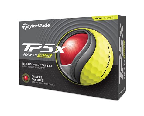 TaylorMade TP5x Yellow Golf Balls (12 Balls) 2024 - Golfonline