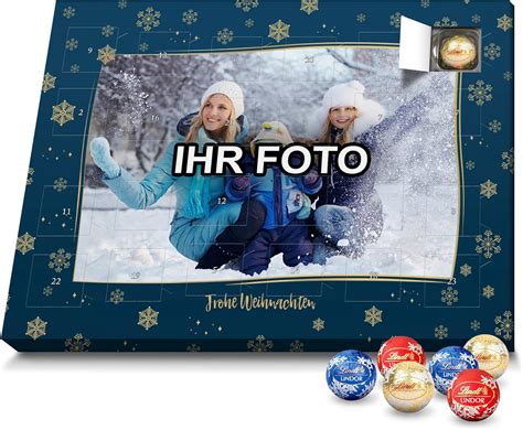 Printplanet Lindt Lindor Adventskalender Mit Bild Bedrucken Foto