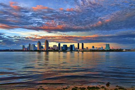 An Animated San Diego Skyline Photograph by Mark Whitt | Fine Art America