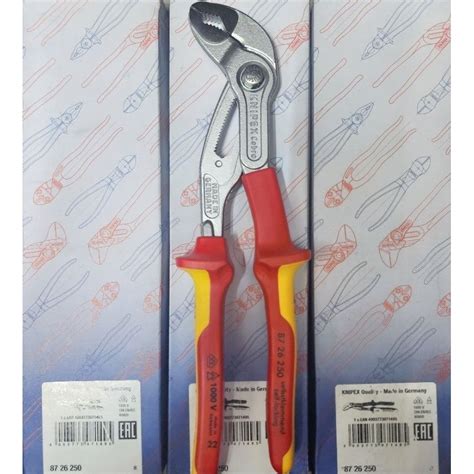 Jual 87 26 250 Knipex Cobra Water Pump Pliers VDE Tang Pipa Air 250