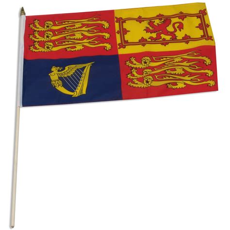 UK Royal Navy 12in x 18in Poly-cotton Stick Flag