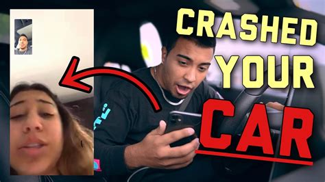 Car Crash Prank She Was Mad Youtube