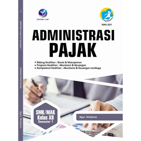 Jual Buku Administrasi Pajak Untuk Smk Mak Kelas Xii Semester Bidang