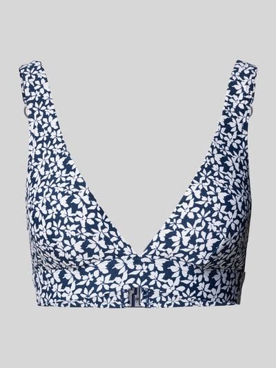 Esprit Bikini Oberteil Mit Floralem Allover Print Modell CALUSA Dunkelblau Online Kaufen