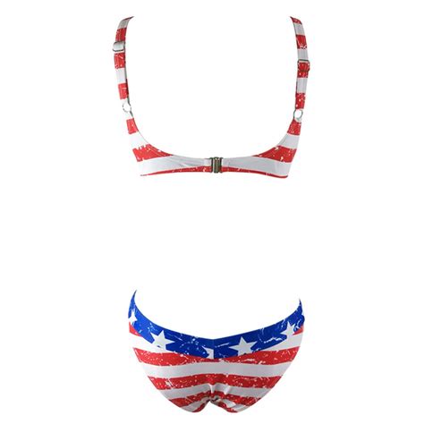 New Sexy Bikini For Women American Flag Stars And Stripes For You