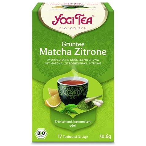 Gr Ntee Matcha Zitrone Yogi Tea Bio Teebeutel