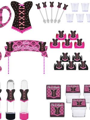 Kit Festa Lingerie Pink Preto Pecas Pes Pain Cx Compre Produtos Personalizados No Elo