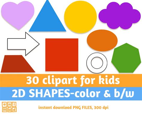 shapes clipart  kids