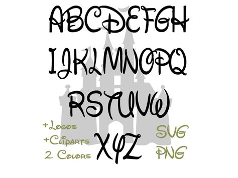 Walt Disney Font, Walt Disney Alphabet Svg, Walt Disney Font Svg, Walt Disney Font Walt Disney ...