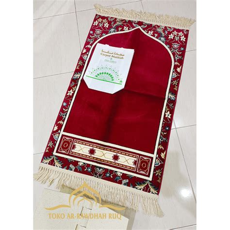 Jual Sajadah Rawdah Raudah Raudhah Mihrab Merah Madinah Kota