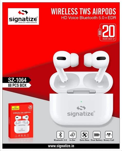 Tws Wireless Airpods, White at ₹ 550/piece in Barmer | ID: 25334569148