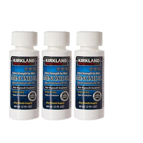 Minoxidil Kirkland 5 Original Kit 3 Meses Pronta Entrega