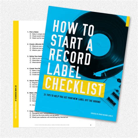 How To Start A Record Label Free Toolkit 2024