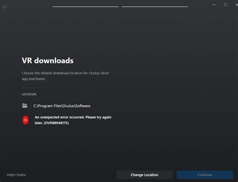 Stuck at "VR downloads" when setting up Oculus PC app : r/oculus