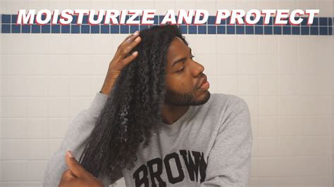 How To Moisturize For Protective Styling Mens Natural Hair Youtube