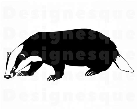 Badger Svg Badger Clipart Badger Files For Cricut Badger Etsy