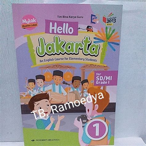 Jual Buku Hello Jakarta SD MI Kelas 1 Erlangga Shopee Indonesia