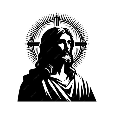 Premium Vector | Jesus Silhouette Vector Illustration