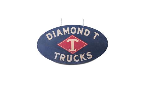 Diamond T Trucks Dealership Painted Metal Sign Passion For The