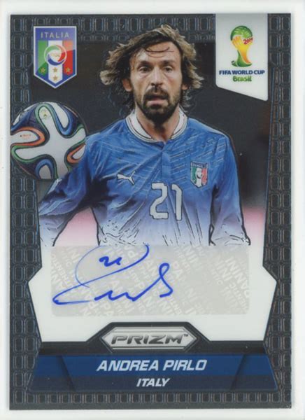 Andrea Pirlo Panini Prizm World Cup Autograph