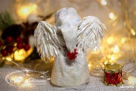 Купить Ватная игрушка Ангел Рождественский | Skrami.ru