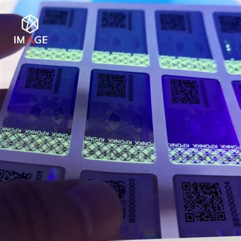 Serial Number Qr Hologram Sticker Suzhou Image Technology