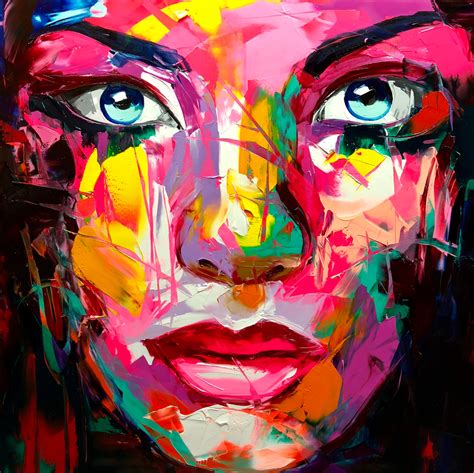 Amazing Graffiti Portrait Painting by Francoise Nielly Graphic Design ...